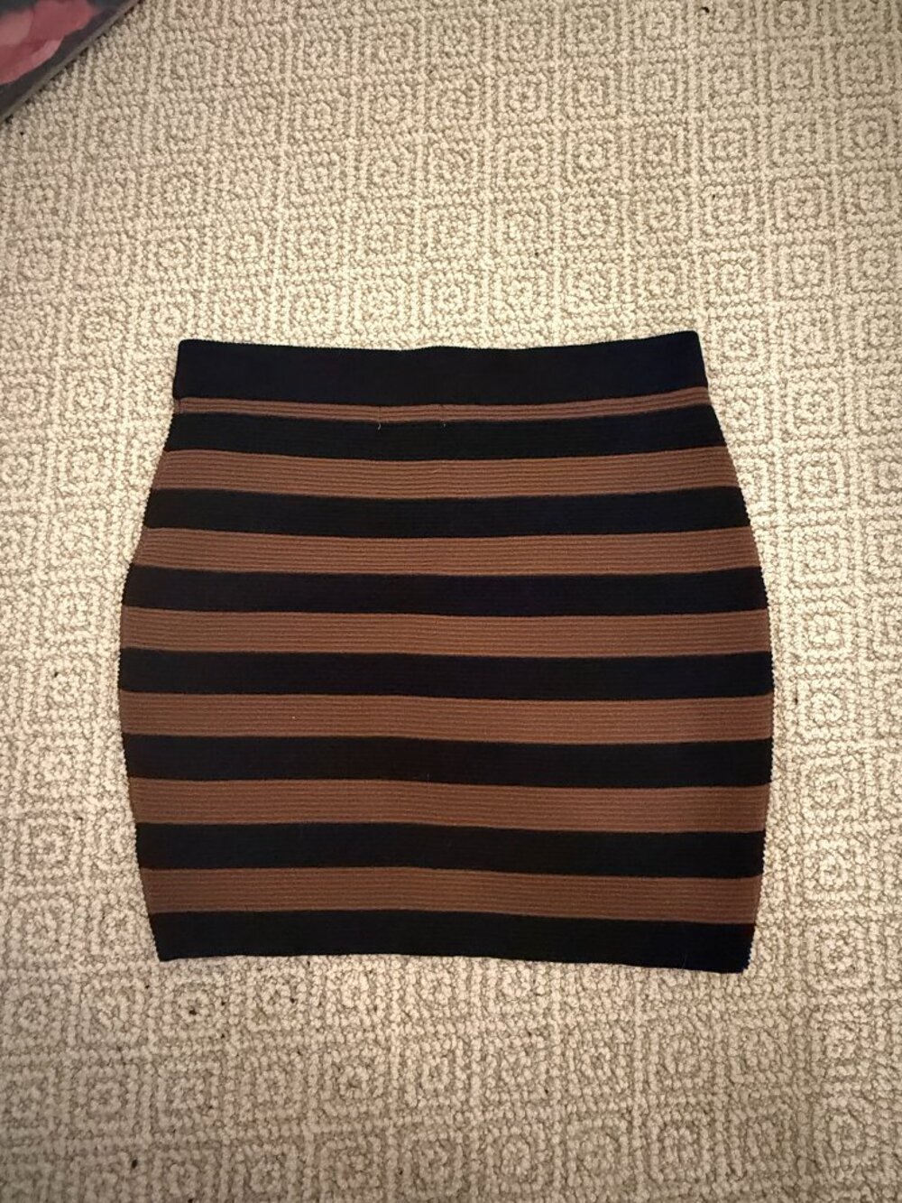 Vestique striped mini skirt